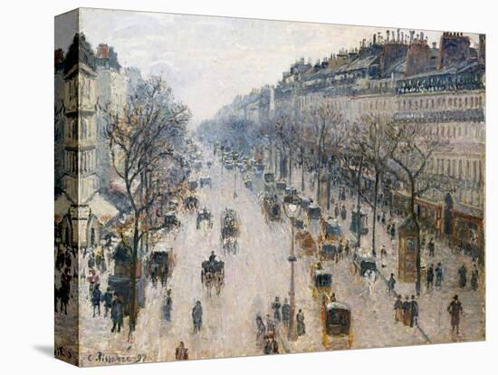 The Boulevard Montmartre on a Winter Morning, 1897-Camille Pissarro-Premier Image Canvas