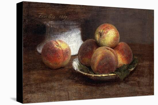 The Bowl of Peaches; Le Bol De Peches, 1869-Henri Fantin-Latour-Premier Image Canvas