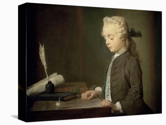 The Boy with a Spinning Top-Jean-Baptiste Simeon Chardin-Premier Image Canvas