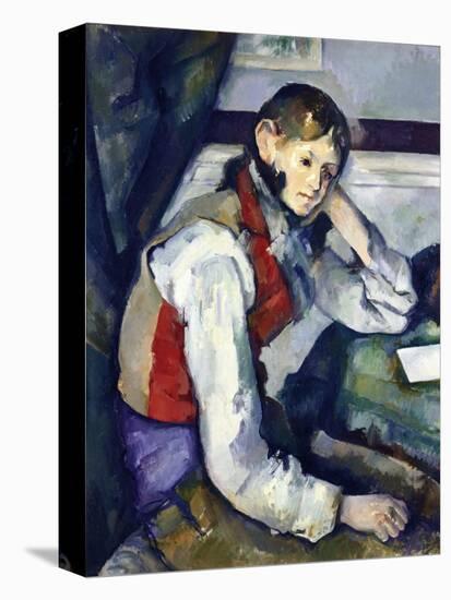 The Boy with the Red Vest-Paul Cézanne-Premier Image Canvas