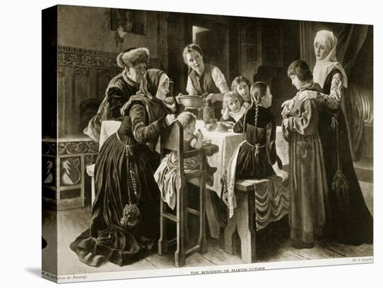 The Boyhood of Martin Luther, Illustration from 'Hutchinson's Story of the British Nation', C.1923-Gustav Adolph Spangenberg-Premier Image Canvas