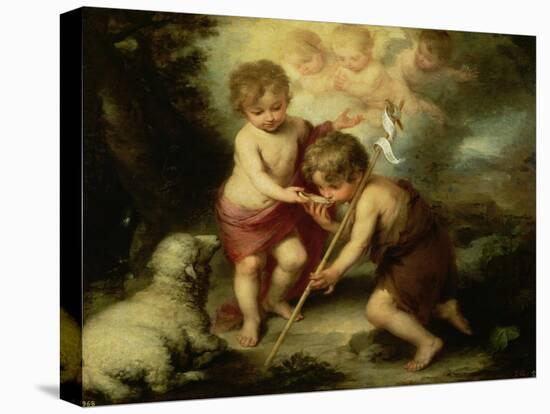 The Boys with the Shell, c.1670-Bartolome Esteban Murillo-Premier Image Canvas