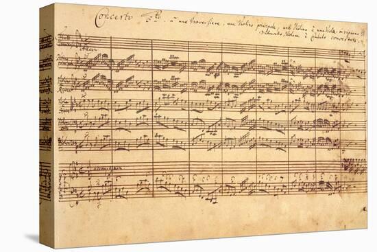 The Brandenburg Concertos, No.5 D-Dur, 1721-Johann Sebastian Bach-Premier Image Canvas