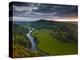 The Breaking Dawn Sky and the River Wye from Symonds Yat Rock, Herefordshire, England, United Kingd-Julian Elliott-Premier Image Canvas