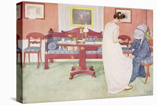 The Bridesmaid, Published in "Lasst Licht Hinin," ("Let in More Light") 1908-Carl Larsson-Premier Image Canvas