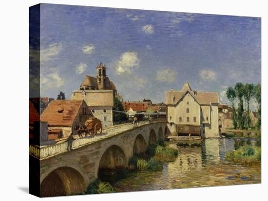 The Bridge at Moret, 1893-Alfred Sisley-Stretched Canvas