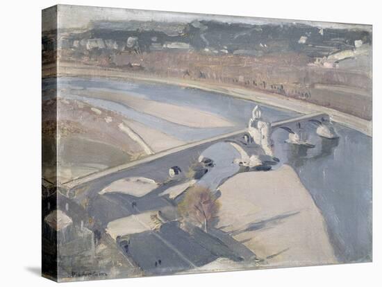 The Bridge, Avignon (Oil on Canvasboard)-William Nicholson-Premier Image Canvas