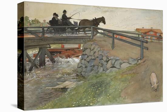 The Bridge, from 'A Home' series, c.1895-Carl Larsson-Premier Image Canvas