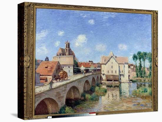 The Bridge of Moret in 1893 Painting by Alfred Sisley (1839-1899) 1893. Dim 0.73 X 0.92 M. Paris Mu-Alfred Sisley-Premier Image Canvas