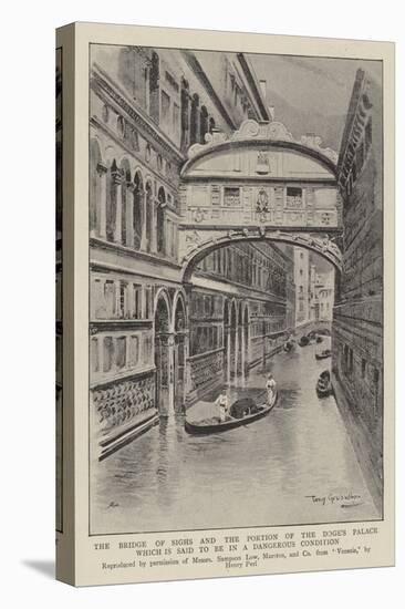 The Bridge of Sighs and the Portion of the Doge's Palace Which Is Said to Be in a Dangerous Conditi-null-Premier Image Canvas
