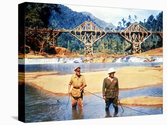 The Bridge On The River Kwai, Alec Guinness, Sessue Hayakawa, 1957-null-Stretched Canvas
