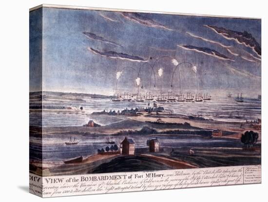 The British Attack of Fort Mchenry, Baltimore in 1812-null-Premier Image Canvas