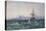 The British Fleet Surrounded by Flying Fish off Ceylon (W/C on Paper)-Andrew Nicholl-Premier Image Canvas