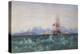 The British Fleet Surrounded by Flying Fish off Ceylon (W/C on Paper)-Andrew Nicholl-Premier Image Canvas