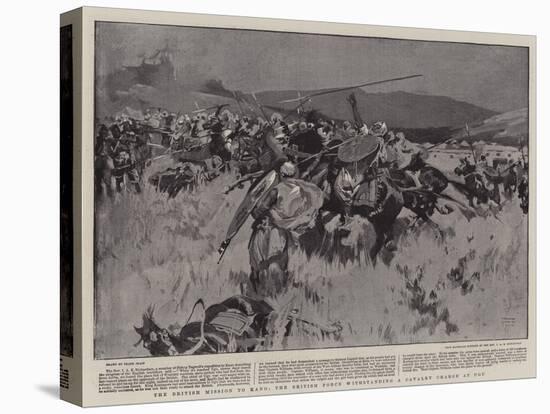 The British Mission to Kano, the British Force Withstanding a Cavalry Charge at Ugu-Frank Craig-Premier Image Canvas