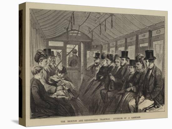 The Brixton and Kennington Tramway, Interior of a Carriage-Godefroy Durand-Premier Image Canvas