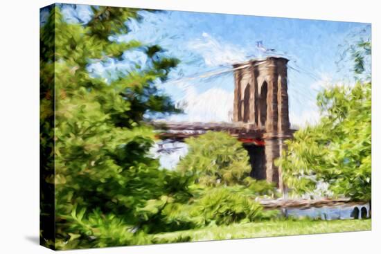 The Brooklyn Bridge - In the Style of Oil Painting-Philippe Hugonnard-Premier Image Canvas