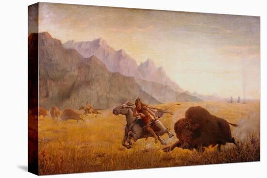 The Buffalo Hunter-Seth Eastman-Premier Image Canvas