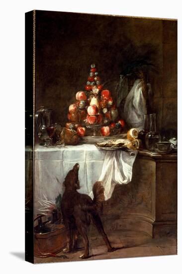 The Buffet, 1728 (Oil on Canvas)-Jean-Baptiste Simeon Chardin-Premier Image Canvas