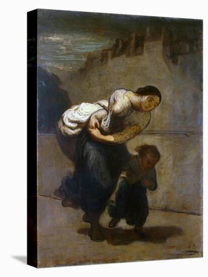 The Burden, 1850-1852-Honore Daumier-Premier Image Canvas