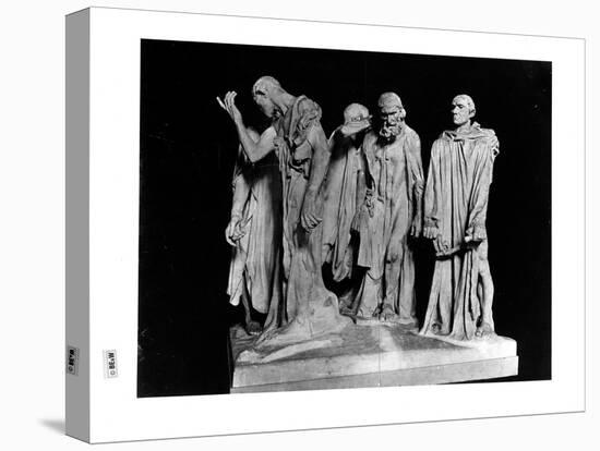 The Burghers of Calais, 1889 (Plaster) (B/W Photo)-Auguste Rodin-Premier Image Canvas