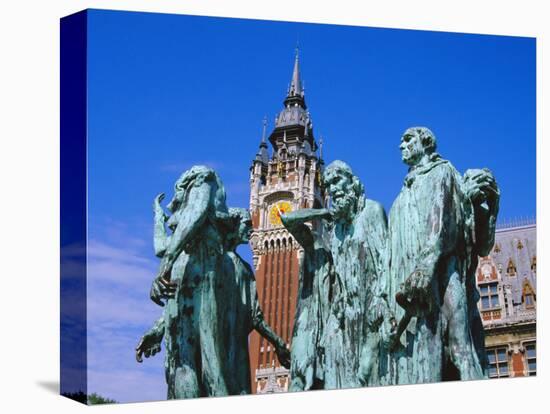 The Burghers of Calais, Statue by Rodin, in Front of the Town Hall, Picardie (Picardy), France-David Hughes-Premier Image Canvas