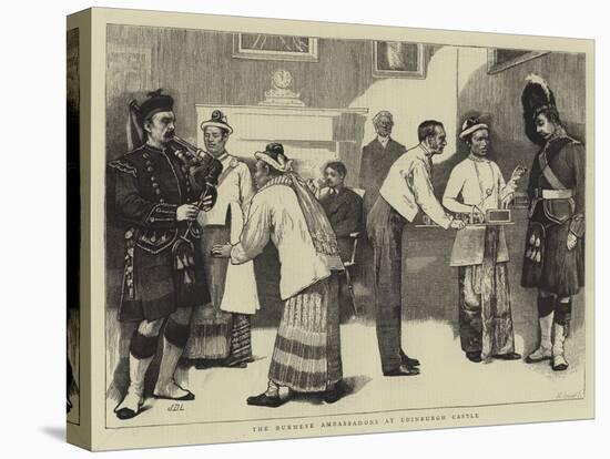 The Burmese Ambassadors at Edinburgh Castle-Sir James Dromgole Linton-Premier Image Canvas