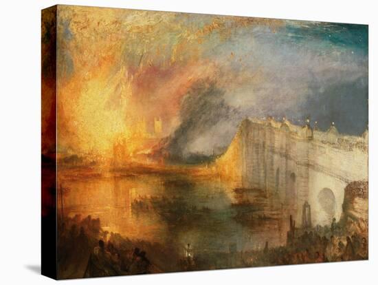 The Burning of the Houses of Lords and Commons, 16Th October, 1834 (Oil on Canvas)-Joseph Mallord William Turner-Premier Image Canvas