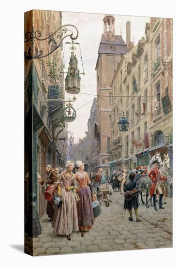 The Busy Street, 1898-Maurice Leloir-Premier Image Canvas