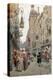 The Busy Street, 1898-Maurice Leloir-Premier Image Canvas