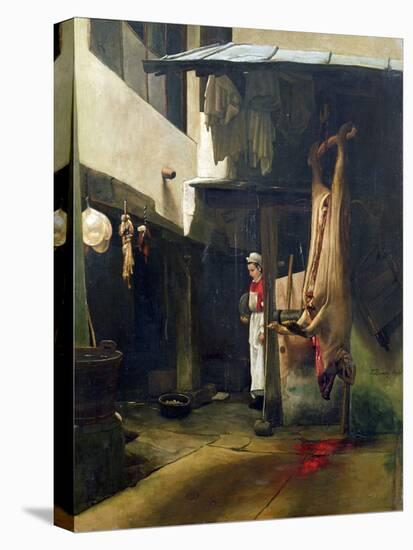 The Butcher (Oil on Canvas)-Francois Bonvin-Premier Image Canvas