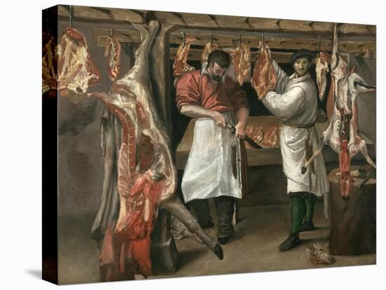 The Butcher's Shop-Annibale Carracci-Premier Image Canvas