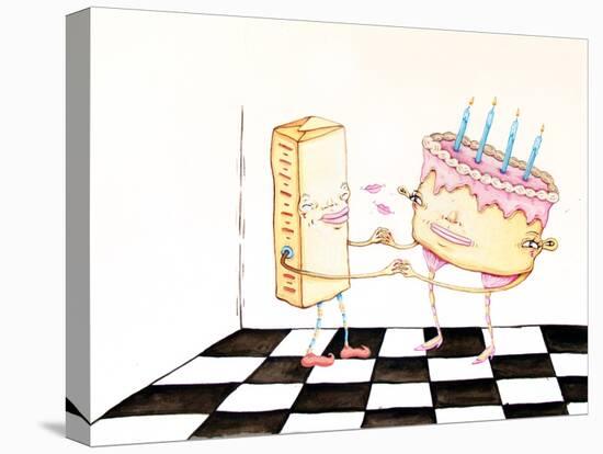 The Butter and the Birthday Cake-Danielle O'Malley-Stretched Canvas