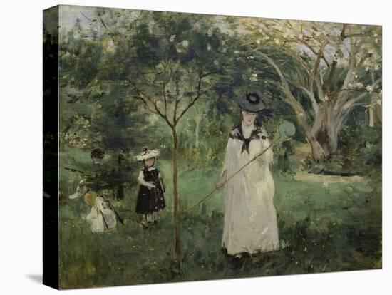 The Butterfly Hunt (The Artist's Sister with Her Children), 1874-Berthe Morisot-Premier Image Canvas