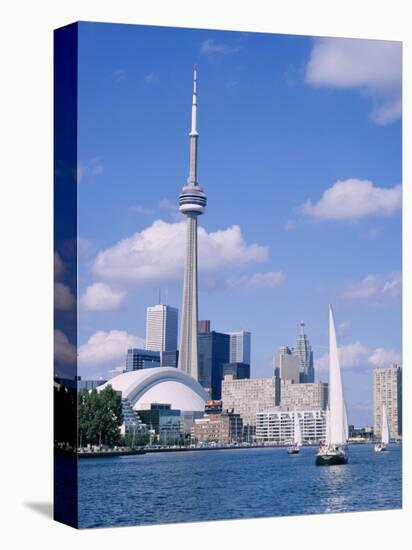 The C.N.Tower and the Toronto Skyline, Ontario, Canada-Roy Rainford-Premier Image Canvas