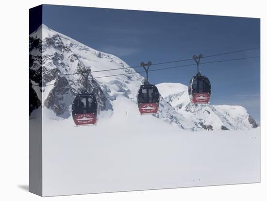 The Cable Car Between Italy and France Through the Mont Blanc Massif, Aiguille Du Midi, Chamonix, H-Angelo Cavalli-Premier Image Canvas