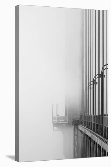 The Cables And Sidewak Of The Golden Gate Bridge Disappearing Into The Fog-Joe Azure-Premier Image Canvas