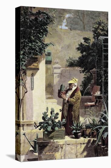 The Cactus Lover, before 1858-Carl Spitzweg-Premier Image Canvas