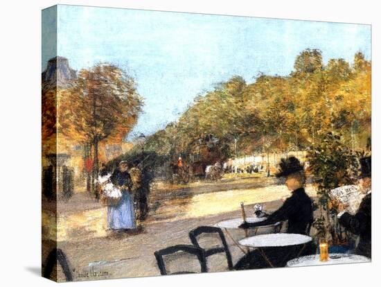 The Cafe Terrace, 1887-89-Childe Hassam-Premier Image Canvas