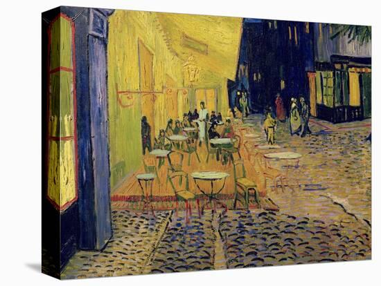 The Café Terrace on the Place du Forum, Arles, at Night, c.1888 (detail)-Vincent van Gogh-Premier Image Canvas