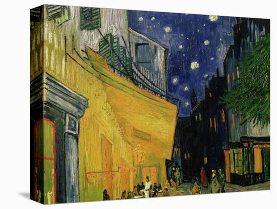 The Café Terrace on the Place du Forum, Arles, at Night, c.1888 (detail)-Vincent van Gogh-Premier Image Canvas