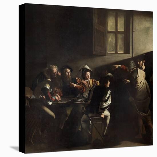 The Calling of St. Matthew by Caravaggio-null-Premier Image Canvas