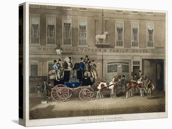 the Cambridge Teelgraph , White Horse, Fetter Lane, London (Engraving)-James Pollard-Premier Image Canvas