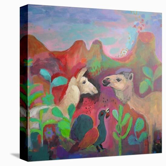 The Camel and the Llama-Iria Fernandez Alvarez-Stretched Canvas