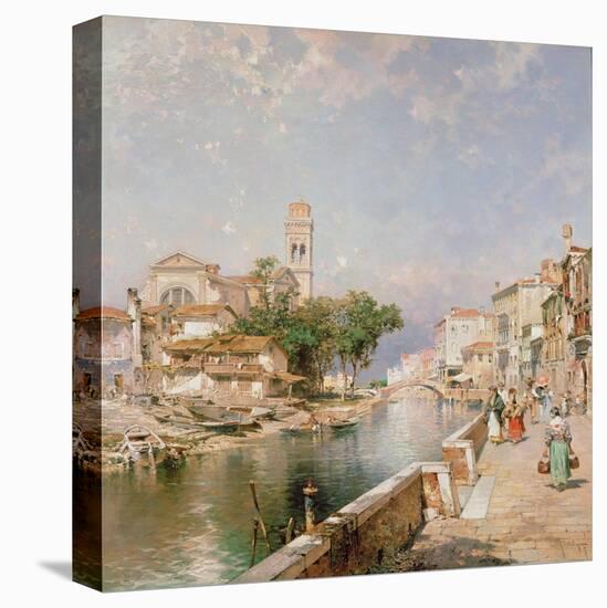 The Canal Tolentini-Franz Xaver Thallmaier-Premier Image Canvas