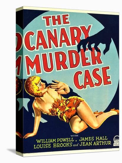 THE CANARY MURDER CASE, Louise Brooks on window card, 1929-null-Stretched Canvas