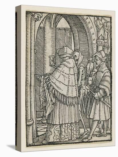 The Canon from Dance of Death (Lyons), 1538, 1523-1526-Hans Holbein the Younger-Premier Image Canvas