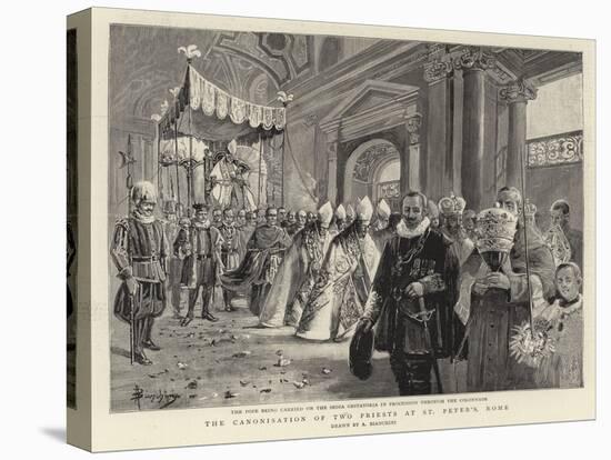 The Canonisation of Two Priests at St Peter's Rome-null-Premier Image Canvas