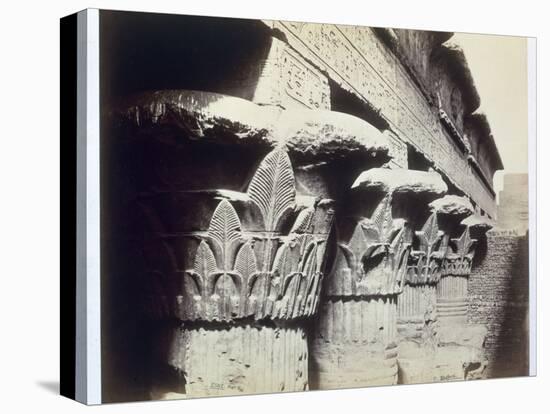 The capitals of the portico, Temple of Khnum, Esna, Egypt, 1862-Francis Bedford-Premier Image Canvas