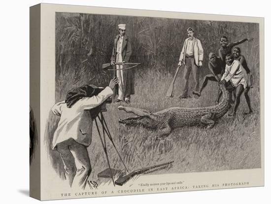 The Capture of a Crocodile in East Africa, Taking His Photograph-Alexander Stuart Boyd-Premier Image Canvas